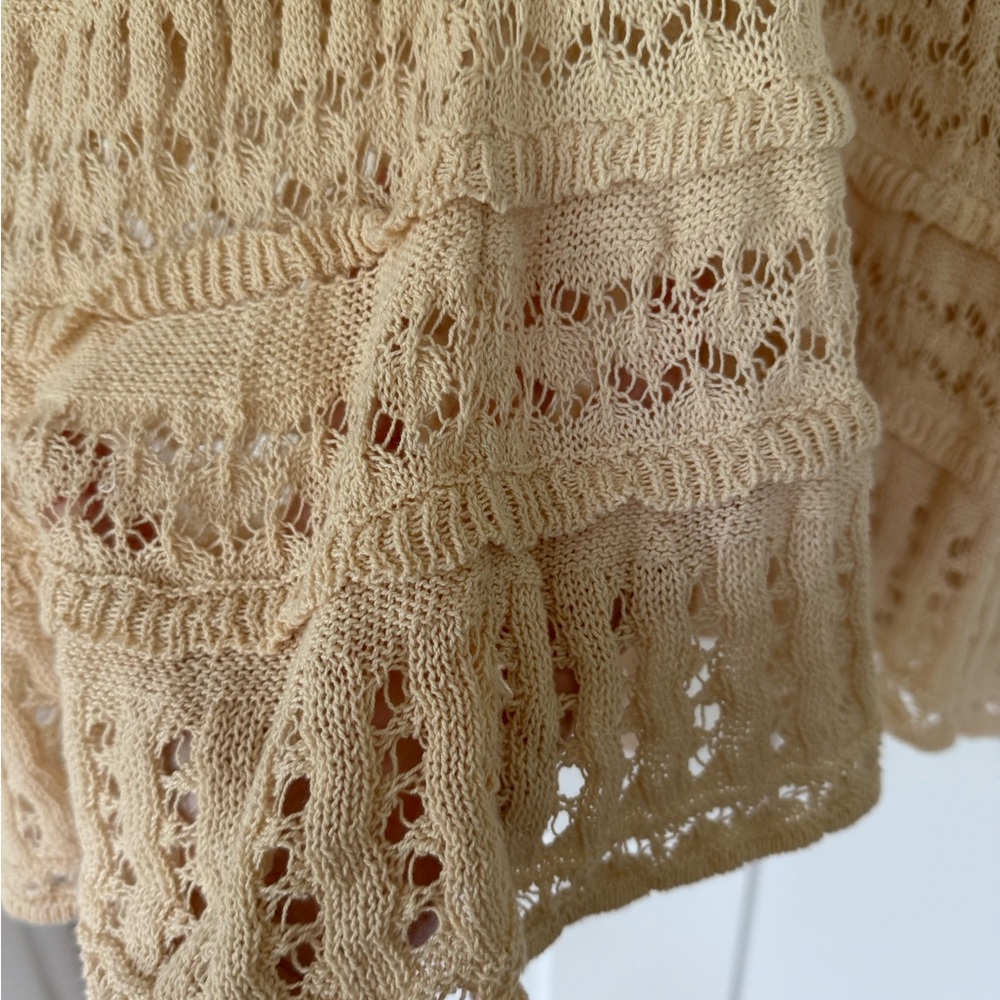 Anthropologie Orange and Cream Knit Tank - Picture 5 of 8